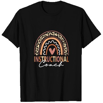 Discover Instructional Coachs leopard Rainbow Supplies Back to School T-Shirts