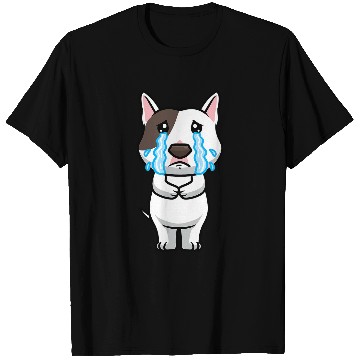 Discover Miniature Bull Terrier Dog Sad Crying T-Shirts