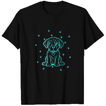 Discover Rottweiler with Abstract Patterns for Dog Lovers T-Shirts