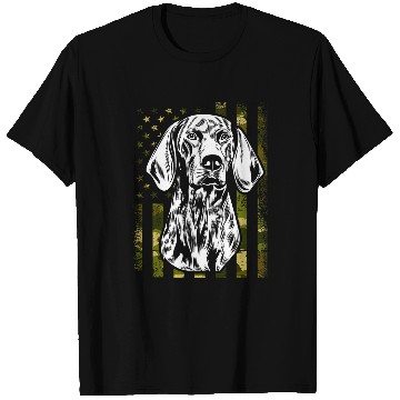 Discover Patriotic German Shorthaired Pointer Dog American Flag T-Shirts