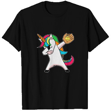 Discover Softball Player Unicorns Dabbings Unicorns Dab Dance T-Shirts