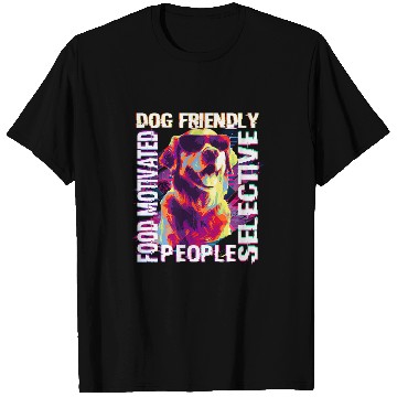 Discover Pop Art Labrador Retriever Dog Friendly People Selective T-Shirts