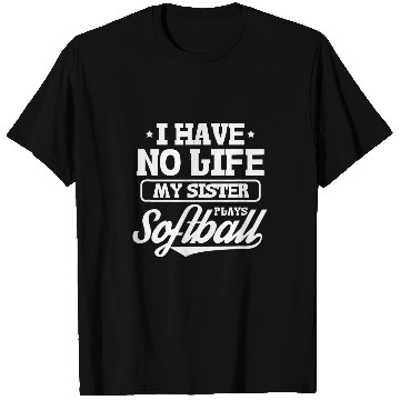 Discover Softball Sister Softball Player 1 T-Shirts