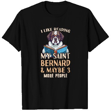 Discover Saint Bernard Reading Outfit Saint Bernard Mom T-Shirts