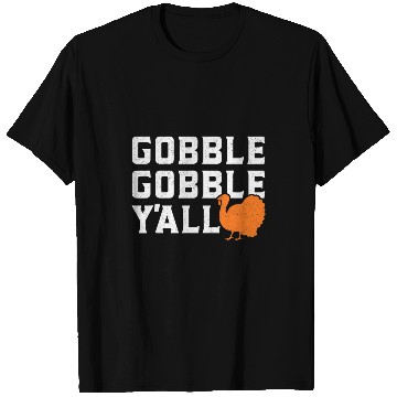 Discover Retro Gobble Gobble Yall Cute Turkey Thanksgiving T-Shirts
