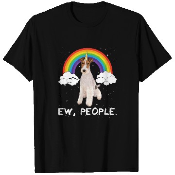Discover Rainbow Wire Fox Terrier Ew People Unicorns Dog 1 T-Shirts