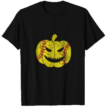 Discover Softball Player Scary Pumpkin vintages Costume Halloween 2 T-Shirts