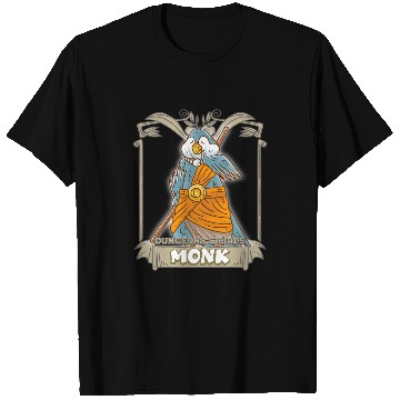 Discover monk dungeons and birds nerdy bird nerd geek rpg dice game T-Shirts