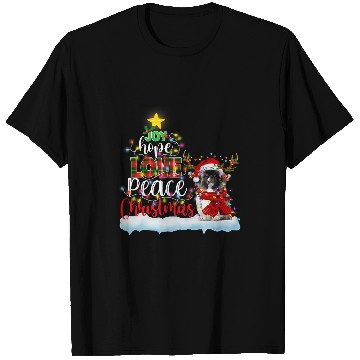 Discover Pekingese Santa Hat Reindeer Costume Christmas Light T-Shirts