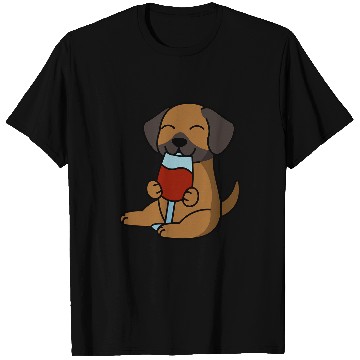 Discover Rhodesian Ridgeback Drinking Wines Dog T-Shirts