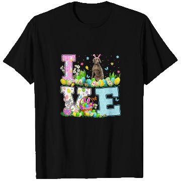 Discover Weimaraner Dog Easter Egg Hunt Funny Love Weimaraner Easter T-Shirts
