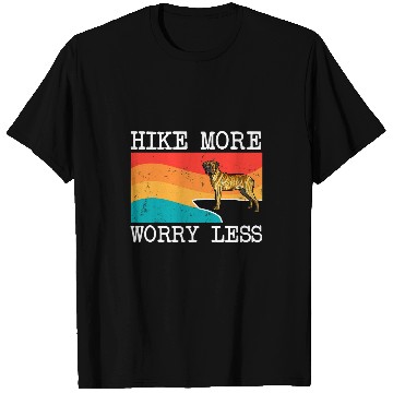 Discover Hike More Worry Less Cane Corso Graphic Hiking T-Shirts