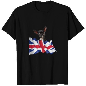 Discover Union Jack Flag Dog Chihuahua T-Shirts
