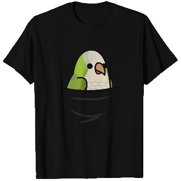 Discover Quaker Parrot Pocket Birds Range T-Shirts