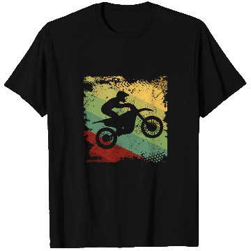 Discover Retro Off Road Motorcycle Motocross Racing Gift T-Shirts