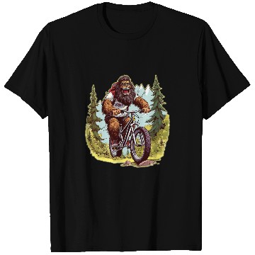Discover Sasquatch Mountain Biker MTB Biking T-Shirts