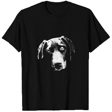 Discover Pirate German Shorthaired Pointer With Eye Patch Skull Funny T-Shirts