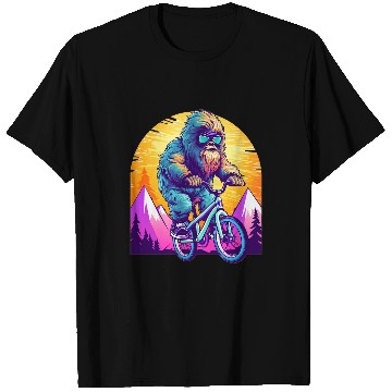 Discover Sasquatch Mountain Biker MTB Biking 1 T-Shirts