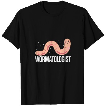 Discover Wormatologist Worm Composting Vermicompost Worm Farming T-Shirts