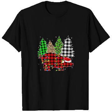 Discover xmass Pig Animals Christmas buffalo plaids Leopard T-Shirts