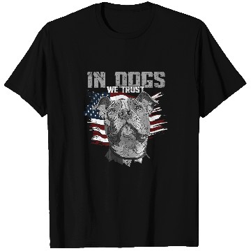 Discover Pitbull In Dogs We Trust T-Shirts