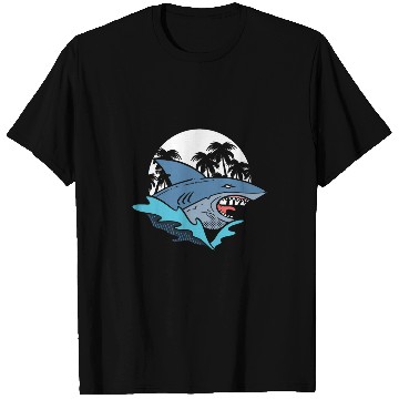 Discover Shark Rage Face Aquatic Biologist T-Shirts