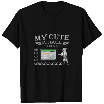 Discover Pitbull Data Analyst Unleashing Insights with Canine Charm T-Shirts