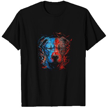 Discover Pitbull Flames Cute Dog Lovers T-Shirts