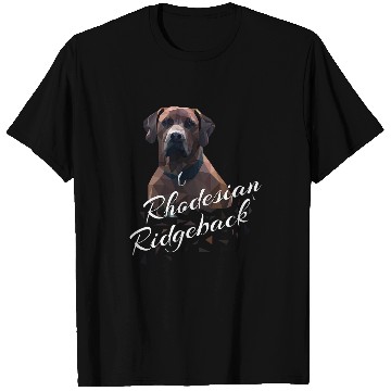 Discover Rhodesian Ridgeback geometric drawing T-Shirts