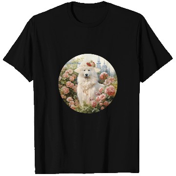 Discover Samoyed English Lady Funny Dog Victorian T-Shirts