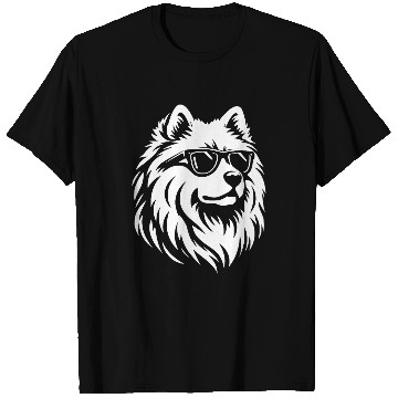 Discover Samoyed Sunglasses Dog Graphic Design T-Shirts