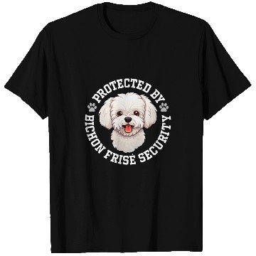 Discover Protected by Bichon Frise Security T-Shirts