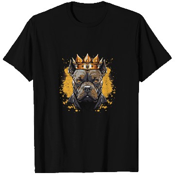 Discover Pitbull King Crown Strength Loyalty Protection Graphic T-Shirts