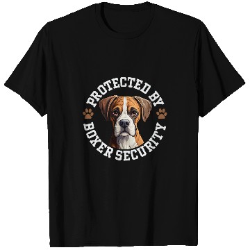 Discover Protected by Boxer Security Boxer Dog T-Shirts