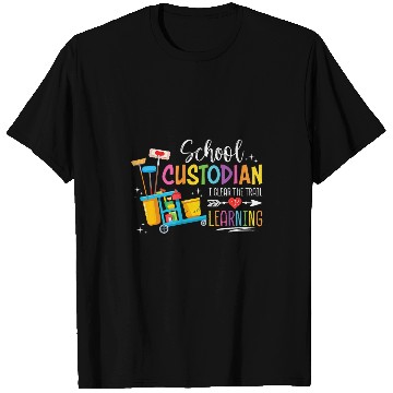 Discover School Custodian Clear Trail Learning School Janitor Women T-Shirts