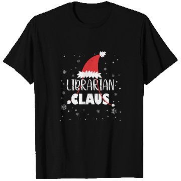 Discover Librarian Claus Santa Christmas Library Officer T-Shirts
