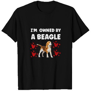Discover I am owned by a beagle T-Shirts