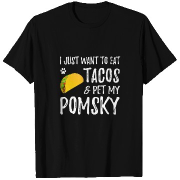 Discover Pomsky Taco Lover Cinco de Mayo Pomsky Dog Mom T-Shirts