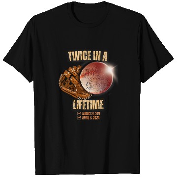 Discover Solar Eclipse Twice in Lifetime 2024 Solar Eclipse baseball T-Shirts