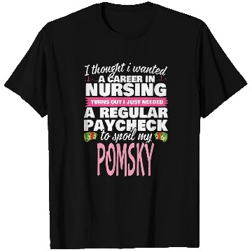 Discover Pomsky nurses Dog Love T-Shirts