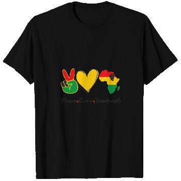 Discover Juneteenth Day 1865 Peace Love Juneteenth T-Shirts