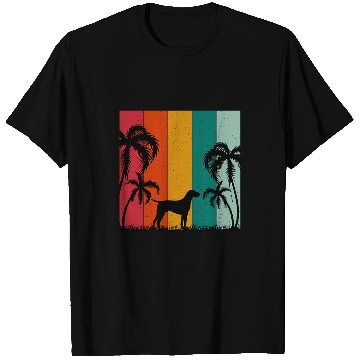 Discover Retro Summer German Shorthaired Pointer Dog Lover Vacation T-Shirts