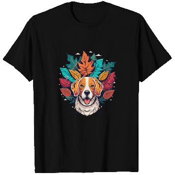 Discover Hello Fall Autumn Leaf Funny Beagle Dog lovers T-Shirts