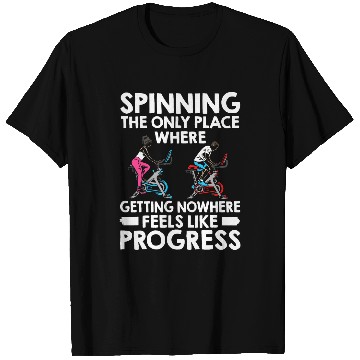 Discover Indoor Cycling Fitness Exercise Spin Cycle Biker Spin Class T-Shirts