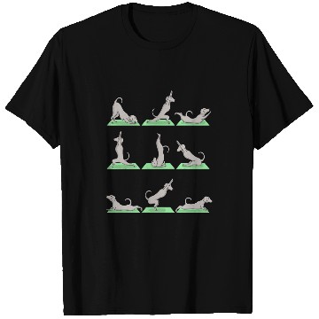 Discover Weimaraner Dog Yoga Pose Zen Cute Workout Exercise Yogi T-Shirts
