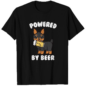 Discover Powered By Beer Miniature Pinscher Dog T-Shirts