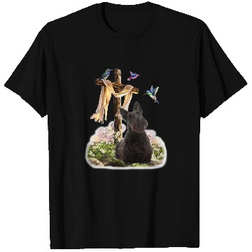 Discover Dog Scottish Terrier Hummingbird and Cross Scottish Terrier T-Shirts