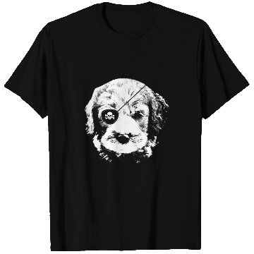 Discover Pirate LABRADOODLE With Eye Patch Skull Funny T-Shirts
