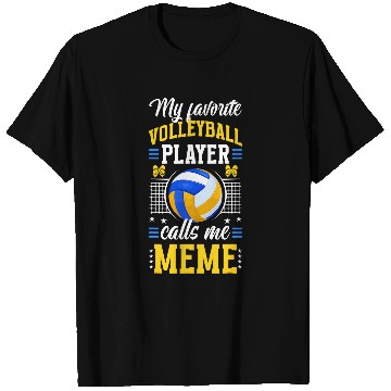 Discover My Favorite Volleyball Player Meme Volleyball Meme T-Shirts