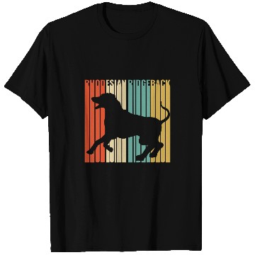 Discover Rhodesian Ridgeback Retro 1970s Dog Silhouette T-Shirts